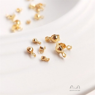 14K����ɫ���۶��п��p���p߅����β�ے��diy�����������
