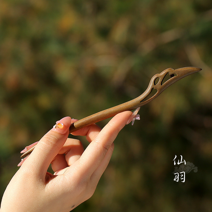 Xiangyun horquilla estilo antiguo simple diario de alto grado updo horquilla de madera nuevo estilo chino accesorios para el cabello palillos de ébano al por mayor