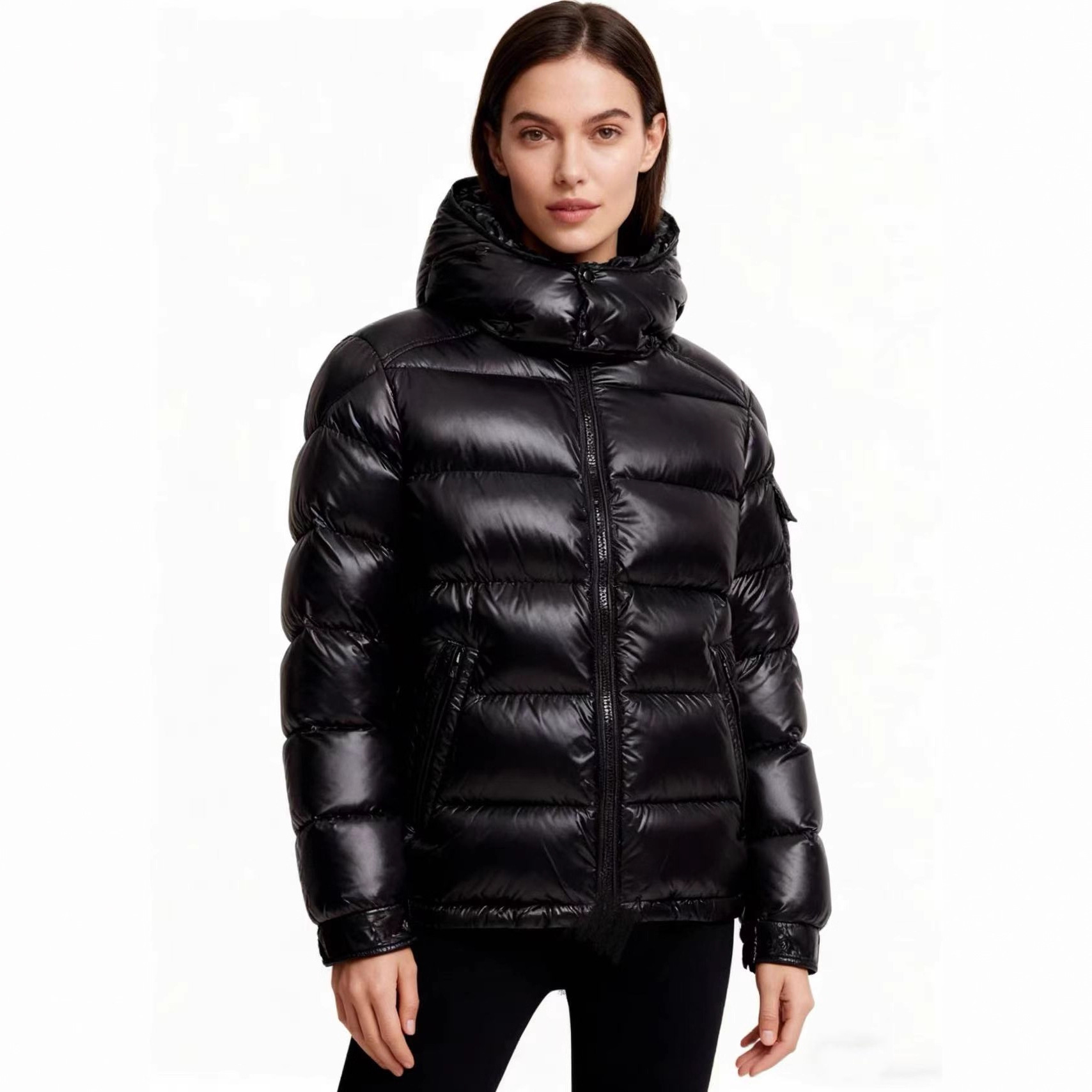 Men's down Jacket with Detachable Hood, Warm Autumn and Winter New Windproof Chip Unisex Versatile Mongolian Coat