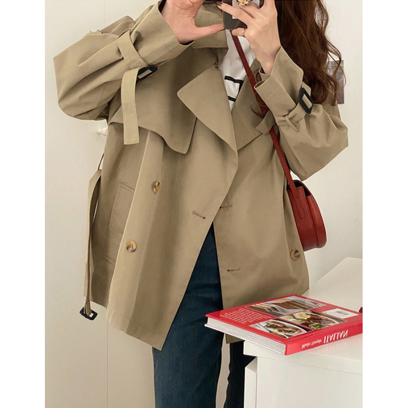 2025 Early Spring and Autum New Windbreaker Jacket Women's Short Coat British Style Popular This Year