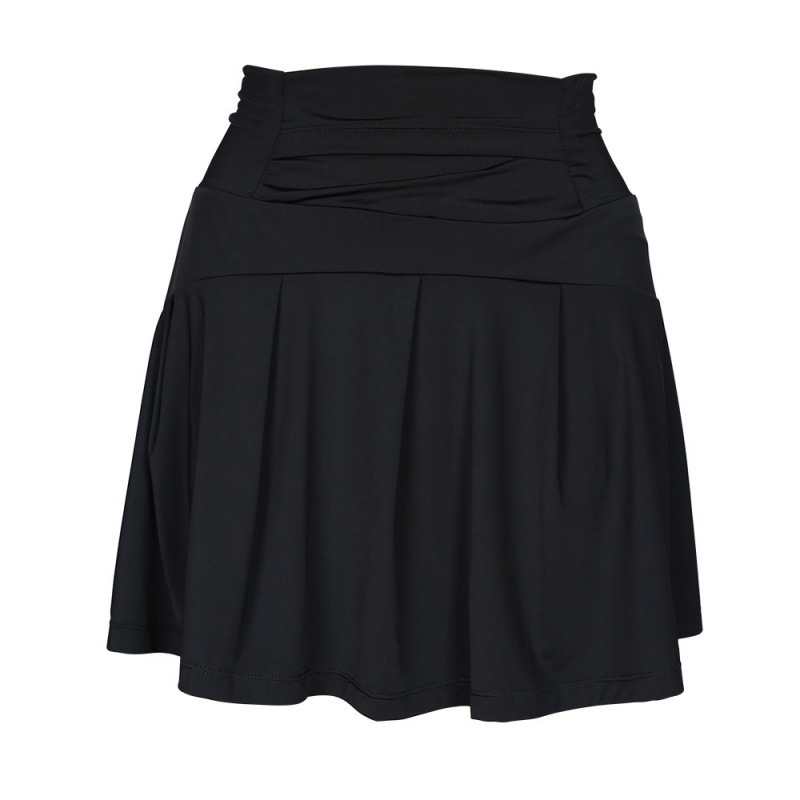 Lulu's Same Original Label Sports Tennis Skirt for Women, Anti-Exposure Fitness Fake Two-Piece Yoga Quick-Drying Skirt