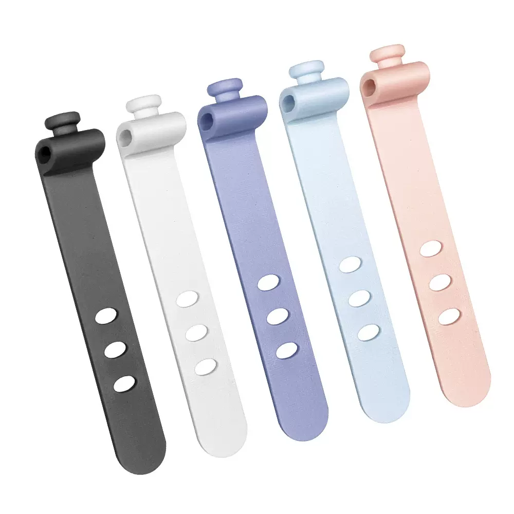 73mm硅胶数据线扎带电源线收纳绕线器CordOrganizer轻小便携