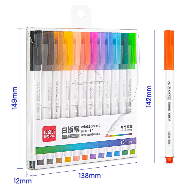 Lápiz de pizarra de color para niños fácil de borrar para pizarra de tinta de gran capacidad S531