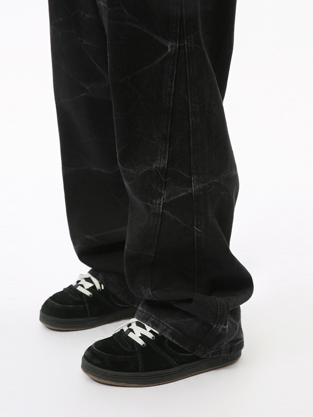 MTLCLOTHES Hombres| Nuevos productos de otoño, pantalones jeans teñidos individuales, pantalones rectos largos y sueltos para hombres y mujeres