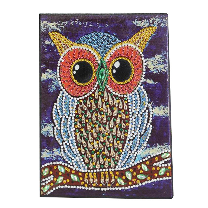 Cuaderno de dibujo de diamantes transfronterizos 5d punto diámetro pintura pegatinas de sexo opuesto mariposa DIY manual cuaderno de notas de cristal