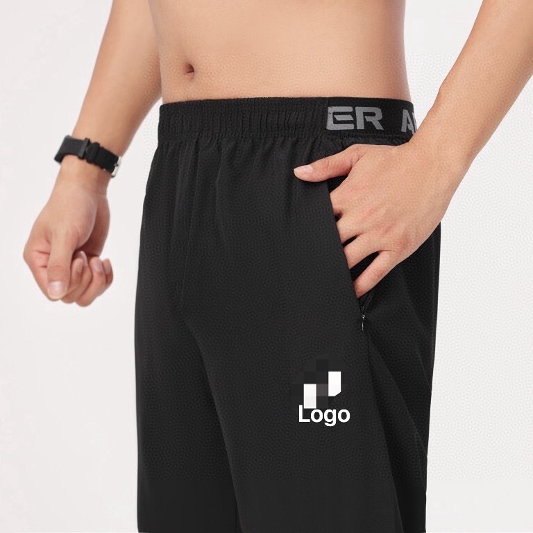 Sports Pants Men's Running Training Loose Casual Quick-drying Foot-binding Fitness Basketball Pants Football Pants Summer Thin