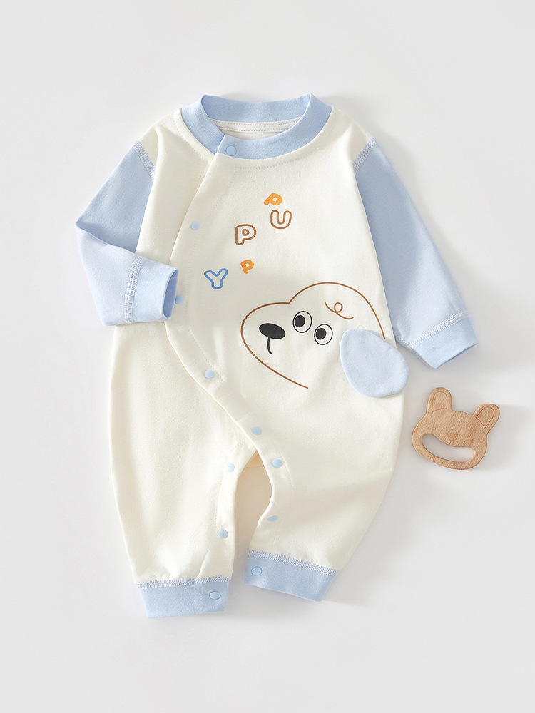Children's demi-season autumn cotton bodysuit for men and women…