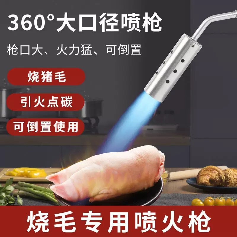 High-Temperature Disinfection Flame Gun for Burning Pig Hair, Spray Gun for Burning Glue and Asphalt, Household Hair-Burning Gun