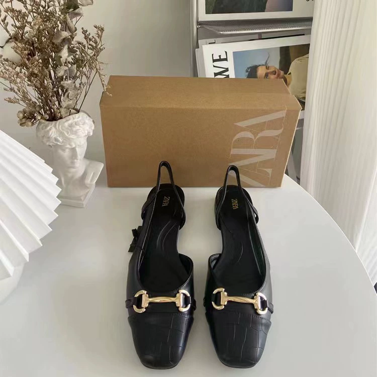 Женская обувь ZA 2024 весна новая маленькая отдушка Founding Platform Sandal Sandals twisted large ballet single shoes women