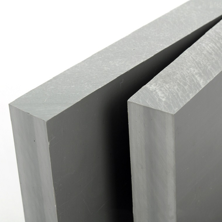 Procesamiento de chapa de PVC, chapa dura de alta densidad, engrosamiento duro, grado A, placa de caucho de PVC resistente a la corrosión, plástico duro de PVC fuerte