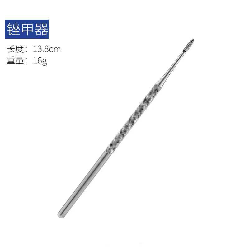 Acero inoxidable espejo luz doble cabeza doble propósito acero empuje clavo muerto piel