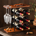 亚马逊 红酒架欧式葡萄酒架创意收纳酒瓶架家用红酒柜展示架酒具