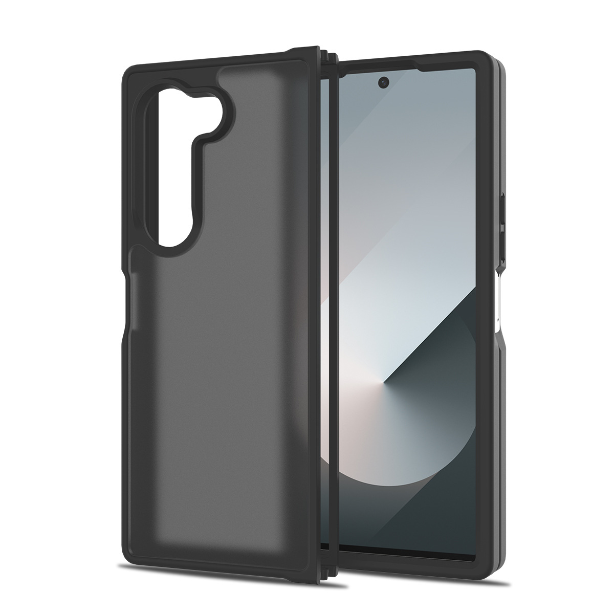MOQ50 para Samsung Z Fold 6 Silver Shield Skin Touch Phone Case PC 2 en 1 Case TPU a prueba de caídas al por mayor