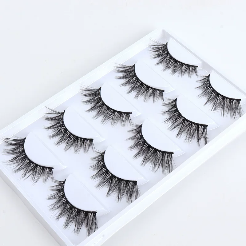 Плотная удлиненная трехмерная поддельнаяlash(eyelashes) для ресниц для выпрямления волос, оптовая