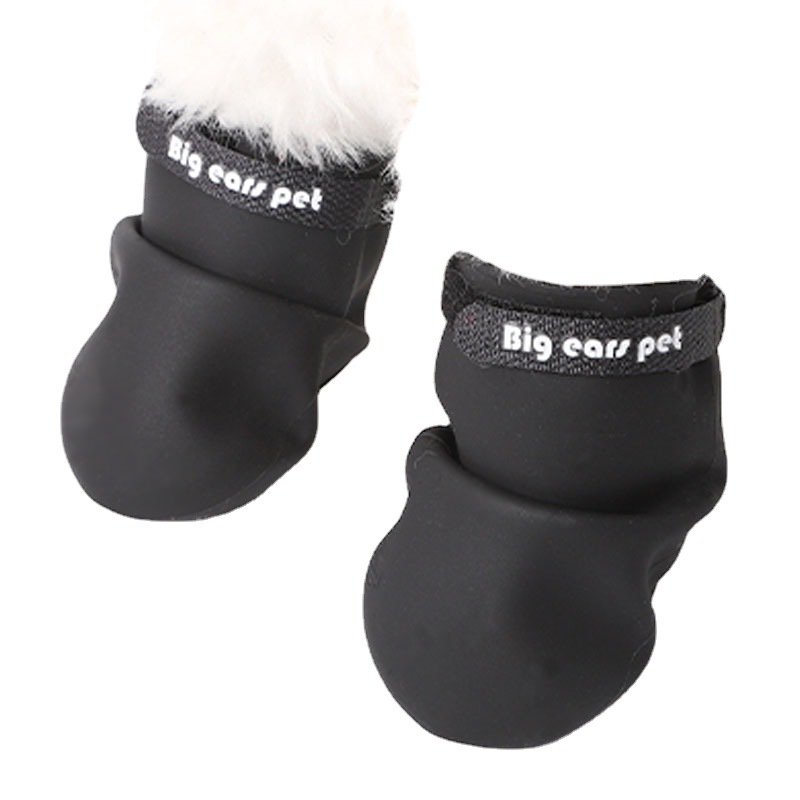 Z venta al por mayor de cuero Taobao color caramelo cubierta de goma para mascotas transfronteriza antideslizante mascota calcetines mascota cubierta del pie mascota Botas de lluvia para mascotas