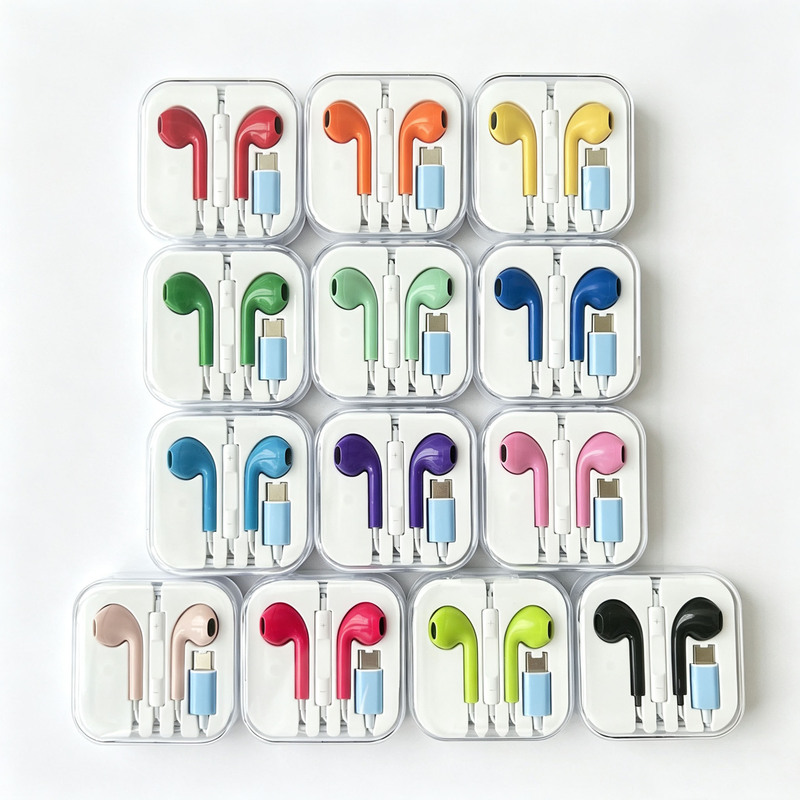 Colorful Type-C Wired Headset Digital Decoding Suitable for Apple 16/15 Huawei Oppo Xiaomi Vivo Headset Colorful Type-C Wired Headset Digital Decoding Suitable for Apple 16/15 Huawei Oppo Xiaomi Vivo Headset