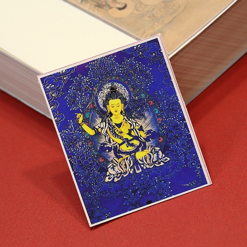 手描きの金描きチベット生の8つの守護者ザキラムタンカ卸売絵画コアボックス特別なキャンバス|undefined