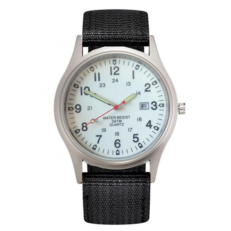 Correa de nylon reloj de hombre Calendario de comercio exterior reloj de cuarzo deseo nuevo reloj AliExpress eBay reloj militar entrega de una pieza