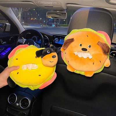 Cartoon Multifunctional Paper-drawing Car Interior – Car tissue box/set