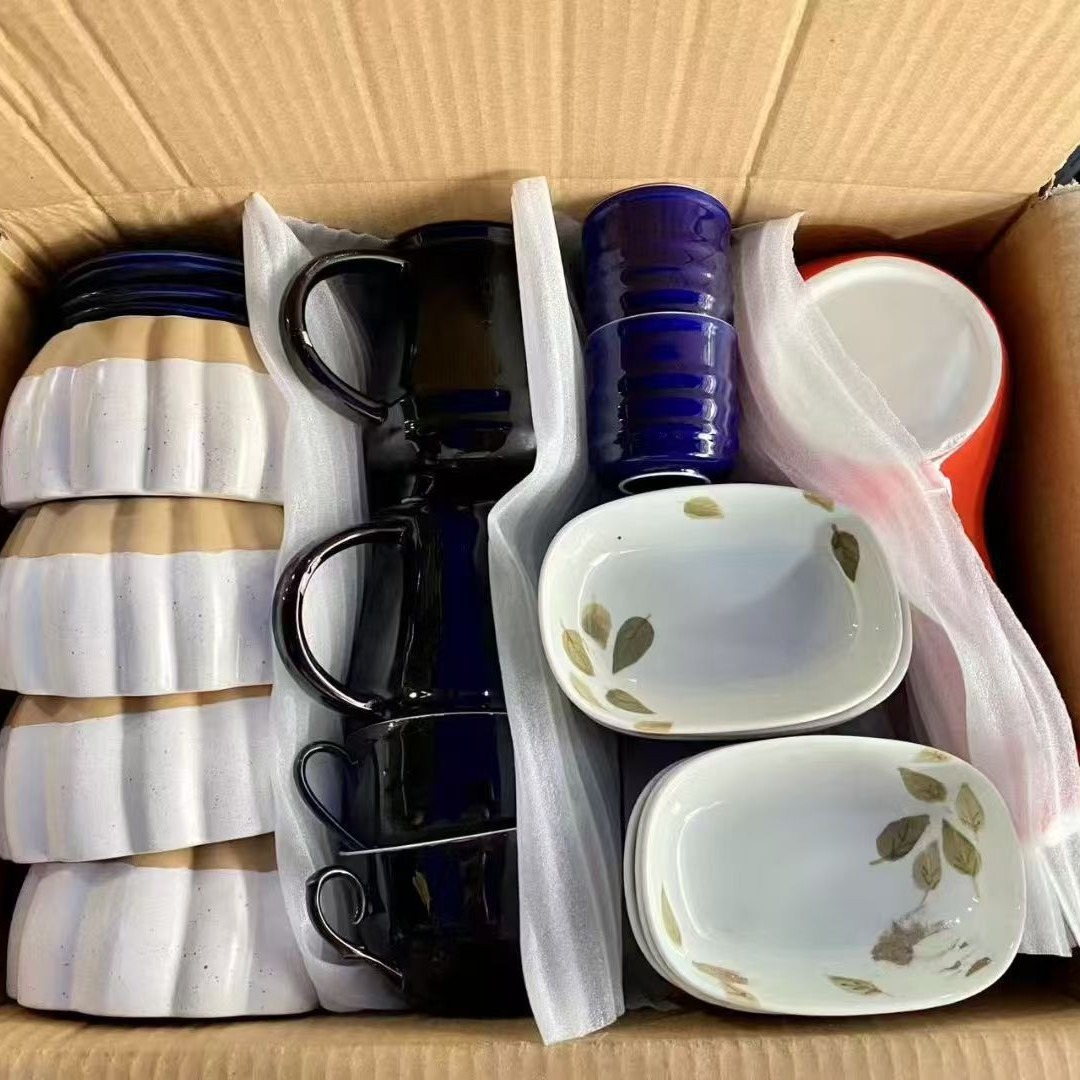 cubiertos de cerámica esmaltada comercio exterior venta al por mayor venta al por menor puestos mezclados paquete aleatorio image 6