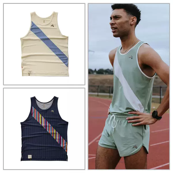 Tracksmith Little Rabbit Men's VC Series Retro Marathon Land Running Casual Quick-Dry Running Sports Vest