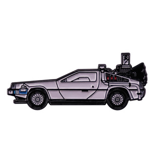 Back to the Future DeLoring DMC-12 Brooch Time Machine Badge 80 s Sci-Fi Movie Pin