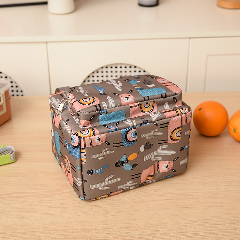 Bolsa de almuerzo portátil bolsa de papel de aluminio engrosada bolsa de aislamiento térmico fría bolsa de almuerzo japonesa bolsa de almuerzo de color bolsa de conservación