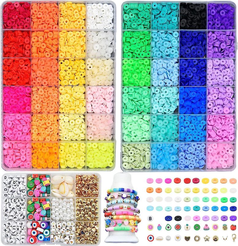Soft pottery clay beads suit beaded bracelet beads cartoon soft pottery DIY jewelry accessories suit