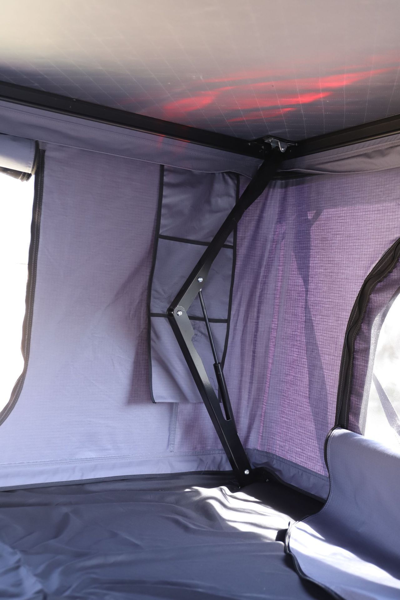 Outdoor aluminum shell folding tent automatic roof tent room double self-driving travel car car luggage rack tent
