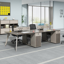 办公家具职员办公桌椅组合简约现代电脑桌屏风2/4/6人创意员工桌