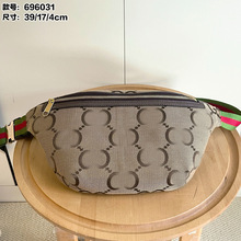 2023新款帆布包包696031男包胸包腰包一件代发男女网红明星同款包