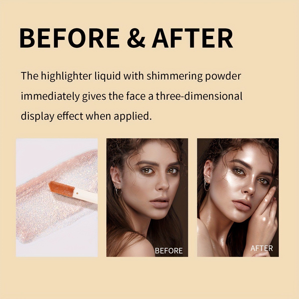 USHAS Europa y los Estados Unidos transfronterizos spot líquido brillante polvo facial brillante multipropósito reparación de la piel brillante SAC036A