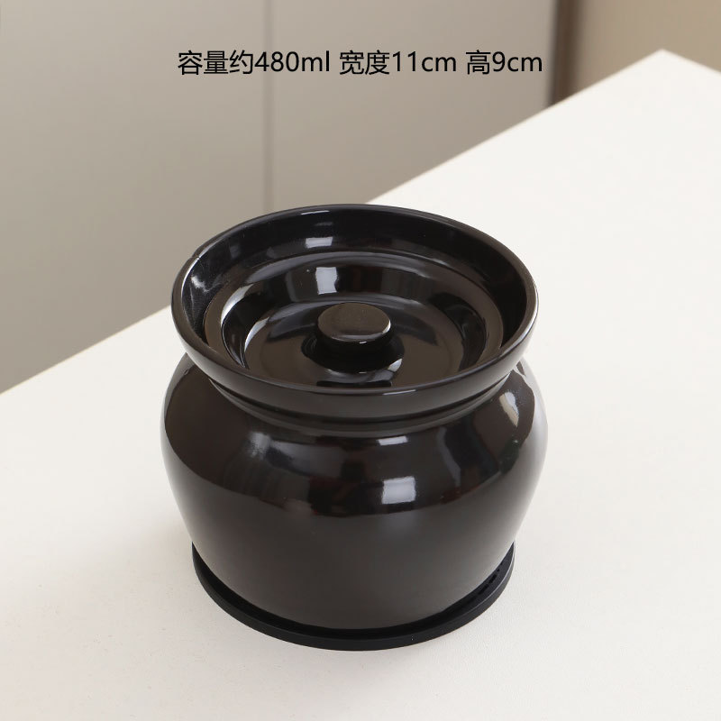 Olla de olla de barro guisada en agua, olla de estofado para una persona, olla de sopa con tapa, snacks de Shaxian, olla de sopa hirviendo de cerámica, venta directa de fábrica