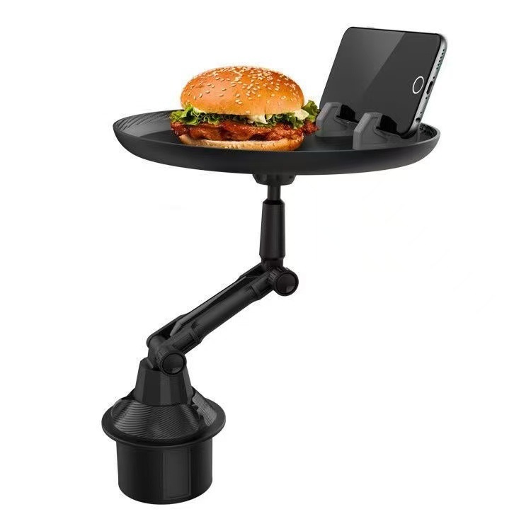 Car Multifunctional Tray Holder Car Small Dining Table Tray Cup Holder Drink Table Food Tray Stand Cross-Border