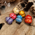 满螺钿大漆葫芦手工diy文玩时尚配饰批发小胖大漆螺钿葫芦20*20mm