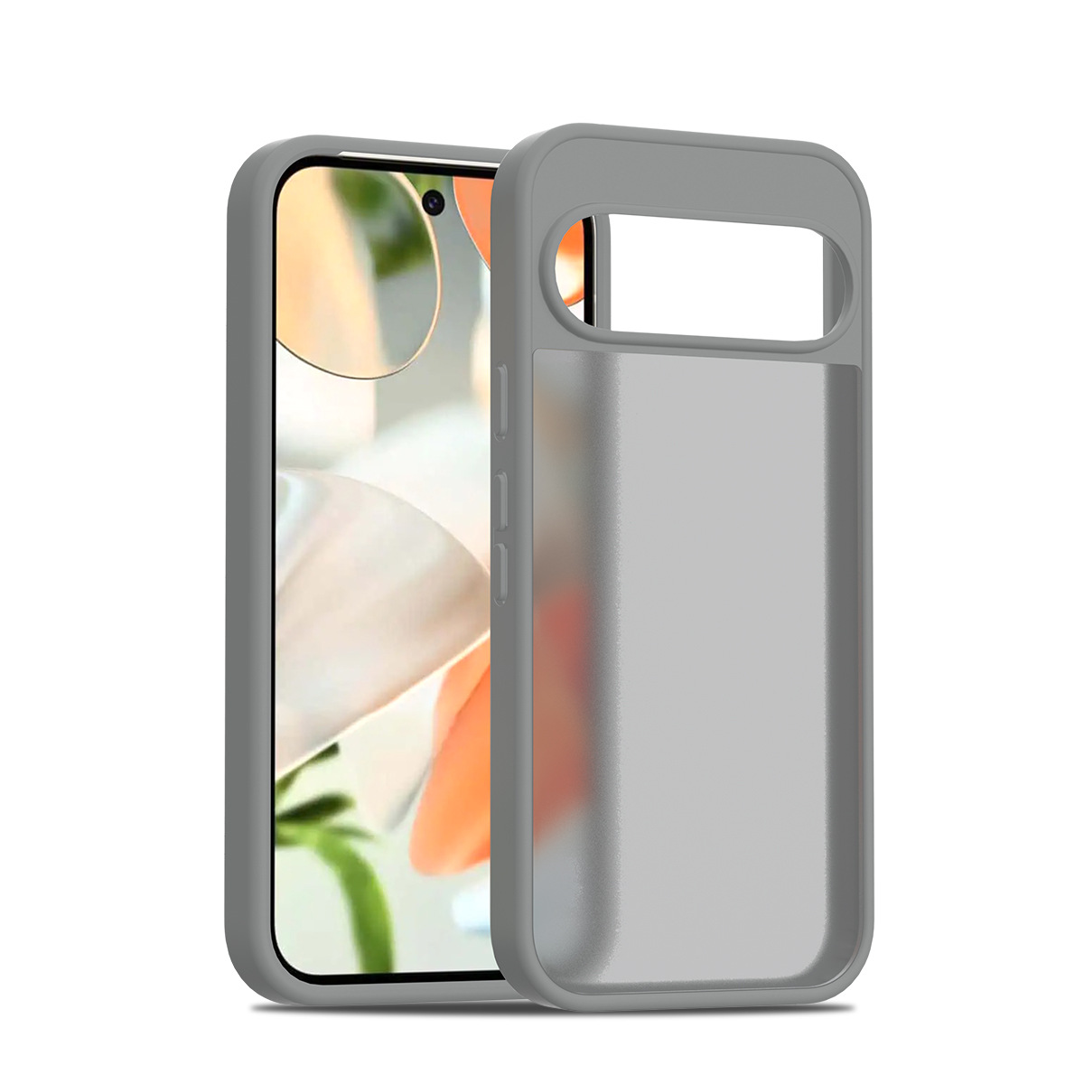 Aplicable para Google Pixel9 pro XL Silver Shield Skin Magnetic 2 - in - 1 10pro caso de teléfono semipermeable caso esmerilado