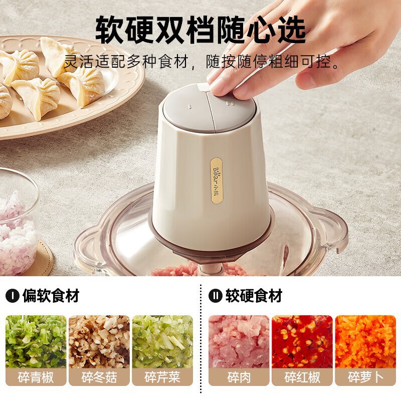 适用小熊绞肉机QSJ-E03B2切碎机家用电动型料理多功能打肉馅碎肉|undefined