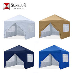 Portable Camping Outdoor Folding Advertising Windproof Exhibition Tent Campsite Stall Exhibition Sunshade Thick Wholesale