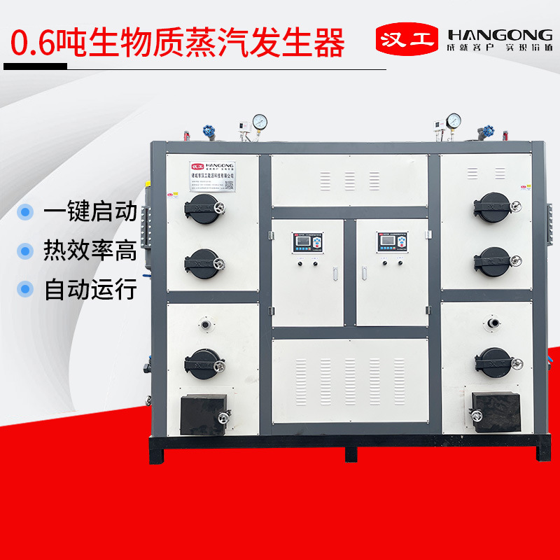 医疗蒸汽发生器 新型立式蒸汽锅炉 汉工600KG生物质蒸气发生器