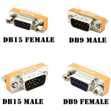 ����mini����9pin��ʾ��DB15Pin ת��ͷHD15/DB9 VGA(D-SUB,RGB)
