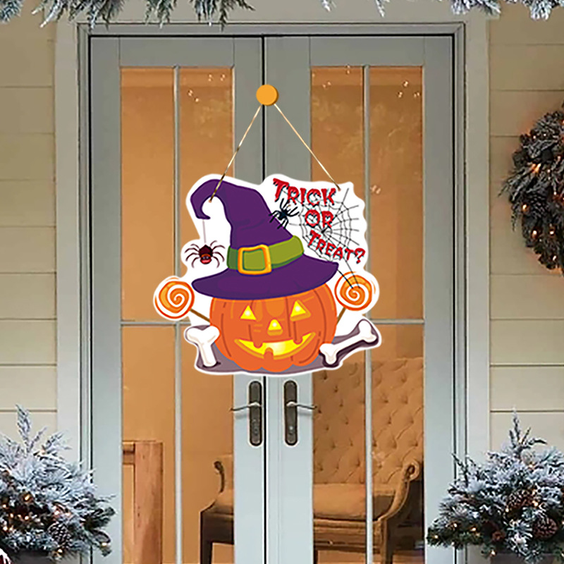 Halloween Decoration Door Hanging Door Tag Tag Theme Holiday Party Supplies Decoration Props Door Hanging Wall Hanging