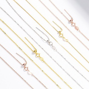 s925 sterling silver Universal Necklace Women's Pin Type Adjustable Universal Chain Bracelet Bracelet Box Chain Manufacturer Wholesale