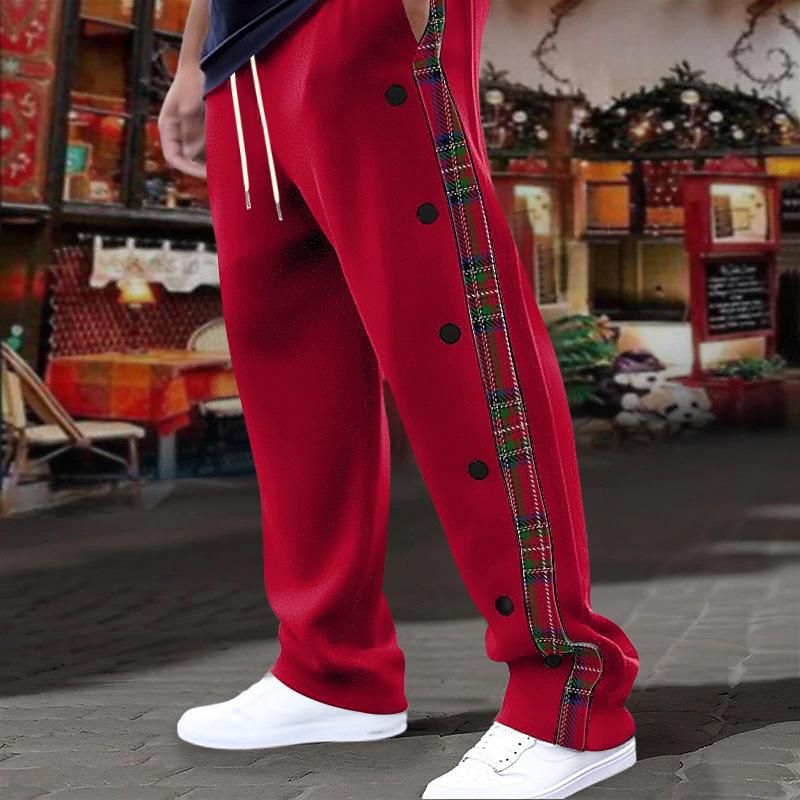Nuevo comercio exterior transfronterizo nuevo estilo americano hombre botón de botón a placas pantalones casuales transfronterizos pantalones al aire libre para hombres