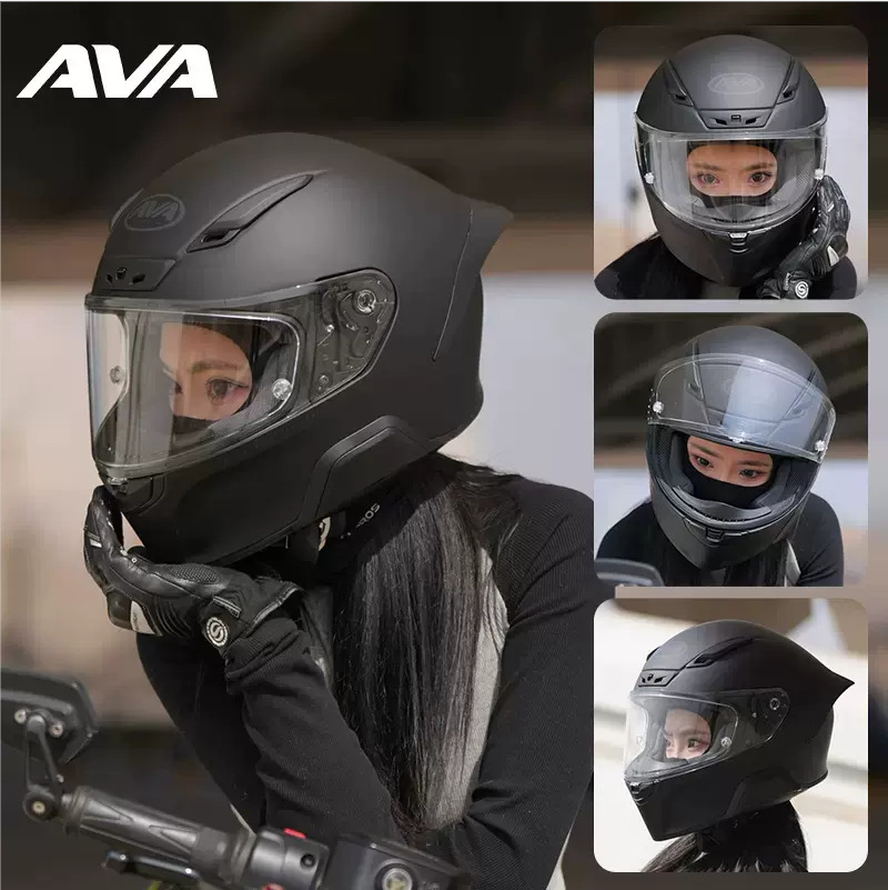 AVA casco rojo flecha motocicleta casco completo motocicleta femenina anti-carrera casco cola grande moda nacional pequeño casco cuerpo unisex