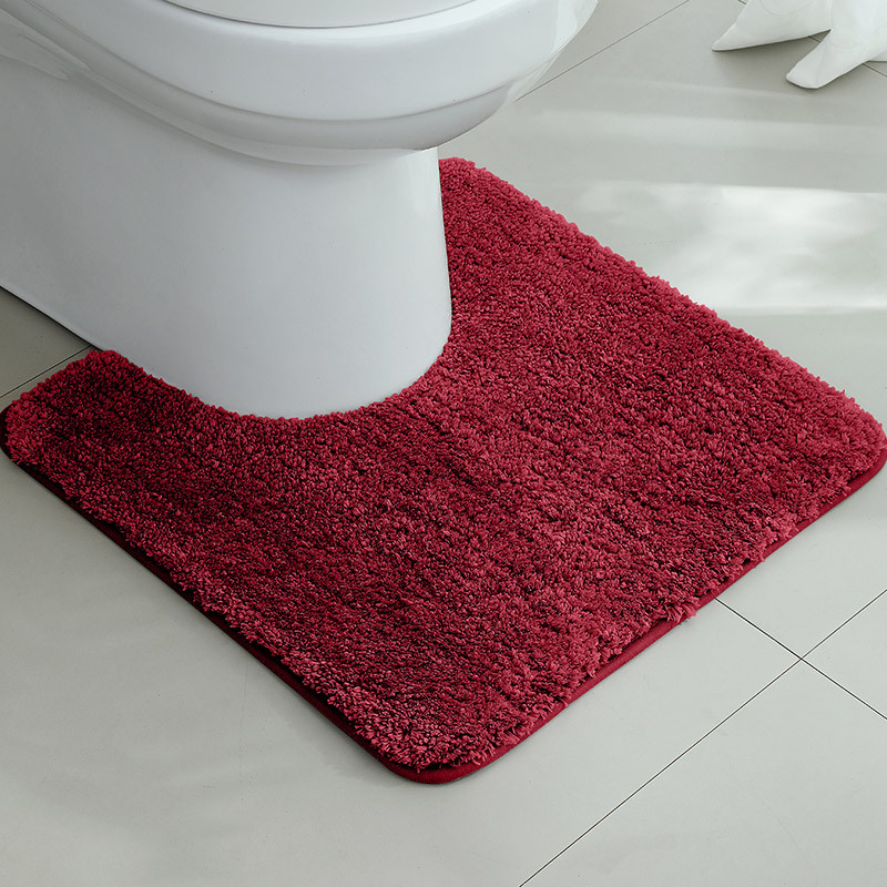 Alfombrilla antideslizante en la puerta del baño flocado Alfombra absorbente gruesa Alfombra de entrada del inodoro Alfombrilla de la puerta Alfombra de la cama del dormitorio