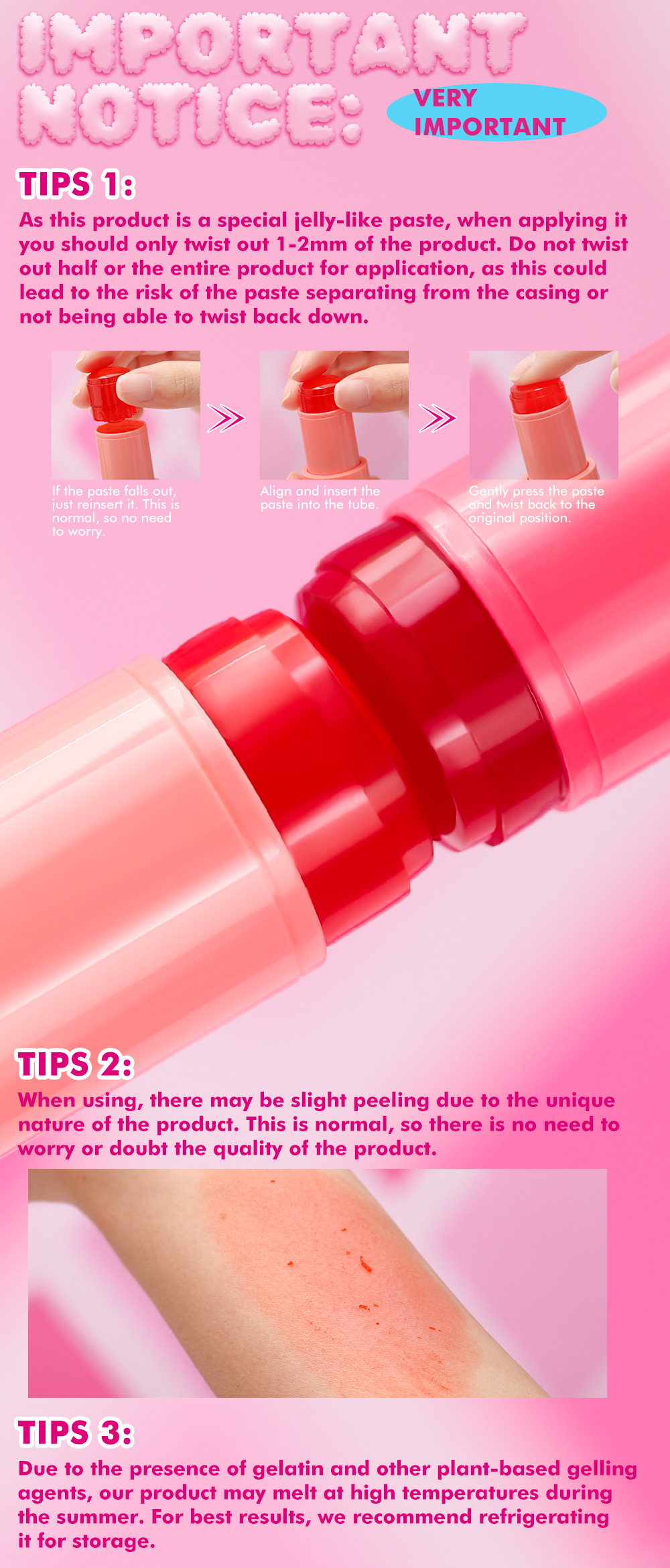 YOUNG VISION 4-color Jelly Blush Lazy Person's Contouring and color-enhancing Glow Blush Stick undefined