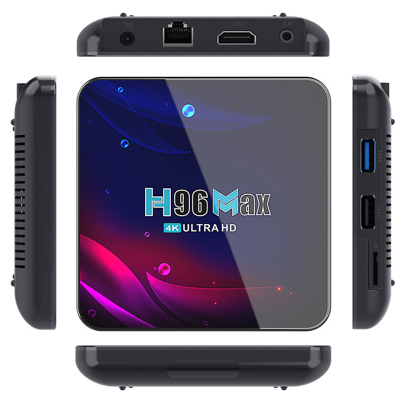 h96 max V11 Android 11.0 RK3318 4G/32G 5GWiFi 4k Hộp giải mã Bluetooth