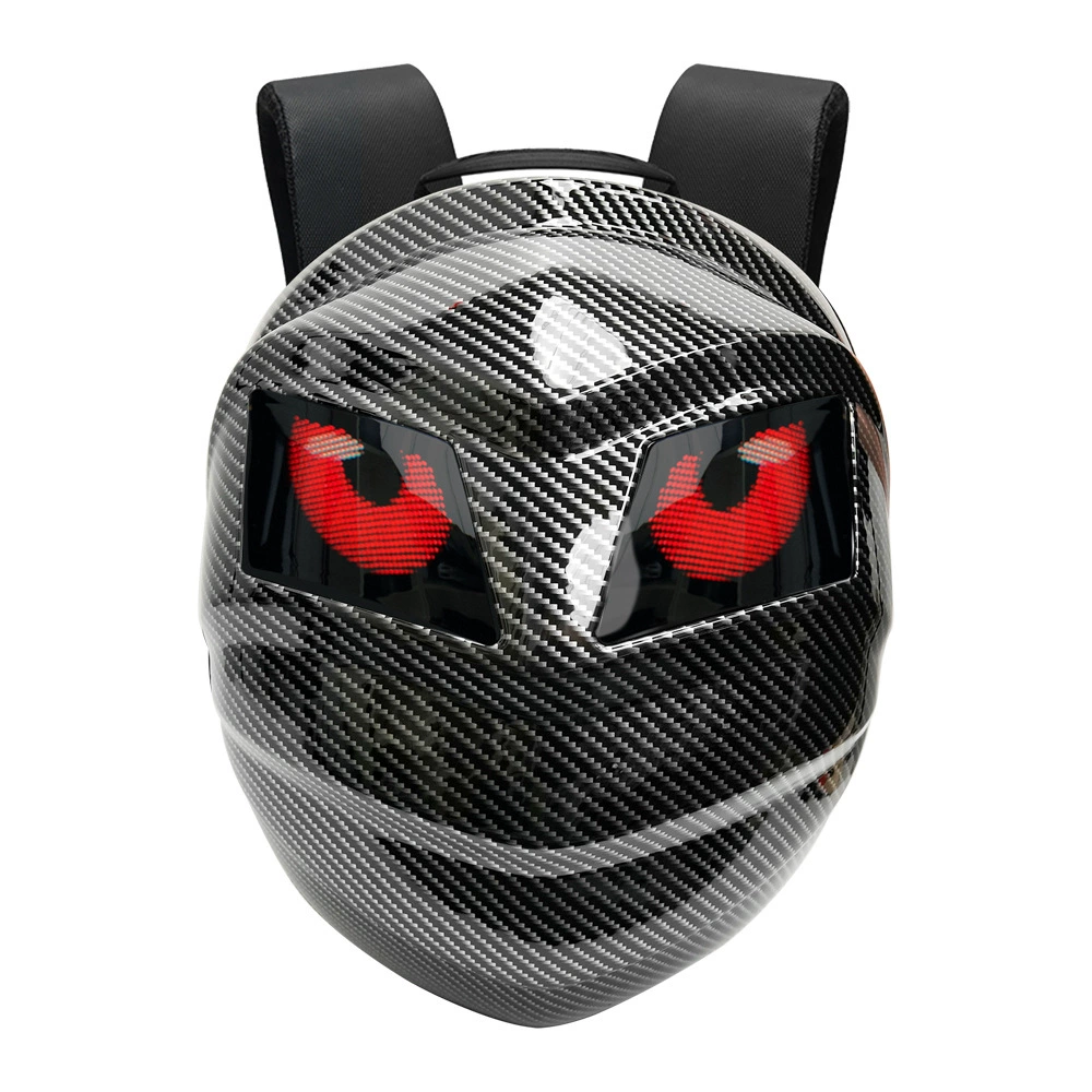 Crelander Black Knight backpack LED backpack motorcycle backpack display screen waterproof helmet cross -mirror