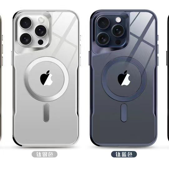 Iphone15promax小蛮腰磁気吸引リンゴ14メッキ保護甲転倒防止携帯ケース13保護カバーを適用|undefined