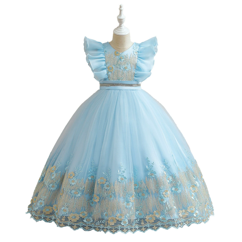 Small princess costume, long skirt, piano performance costume, dress
